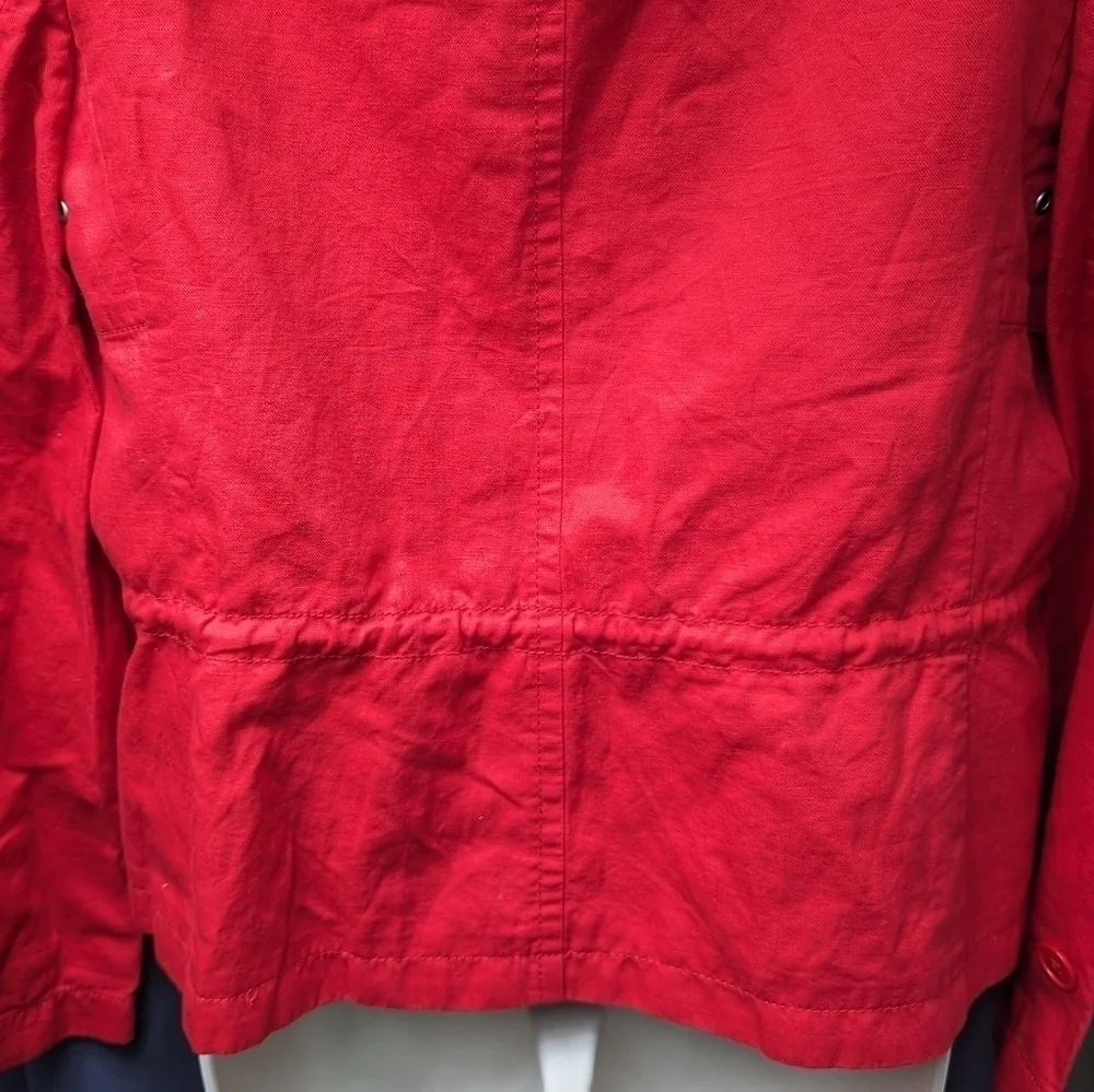Talbot Utility Style Linen Blend Jacket Sz 6